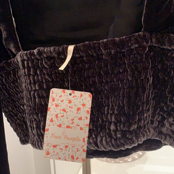 Free People velvet top - Picture 6 of 7